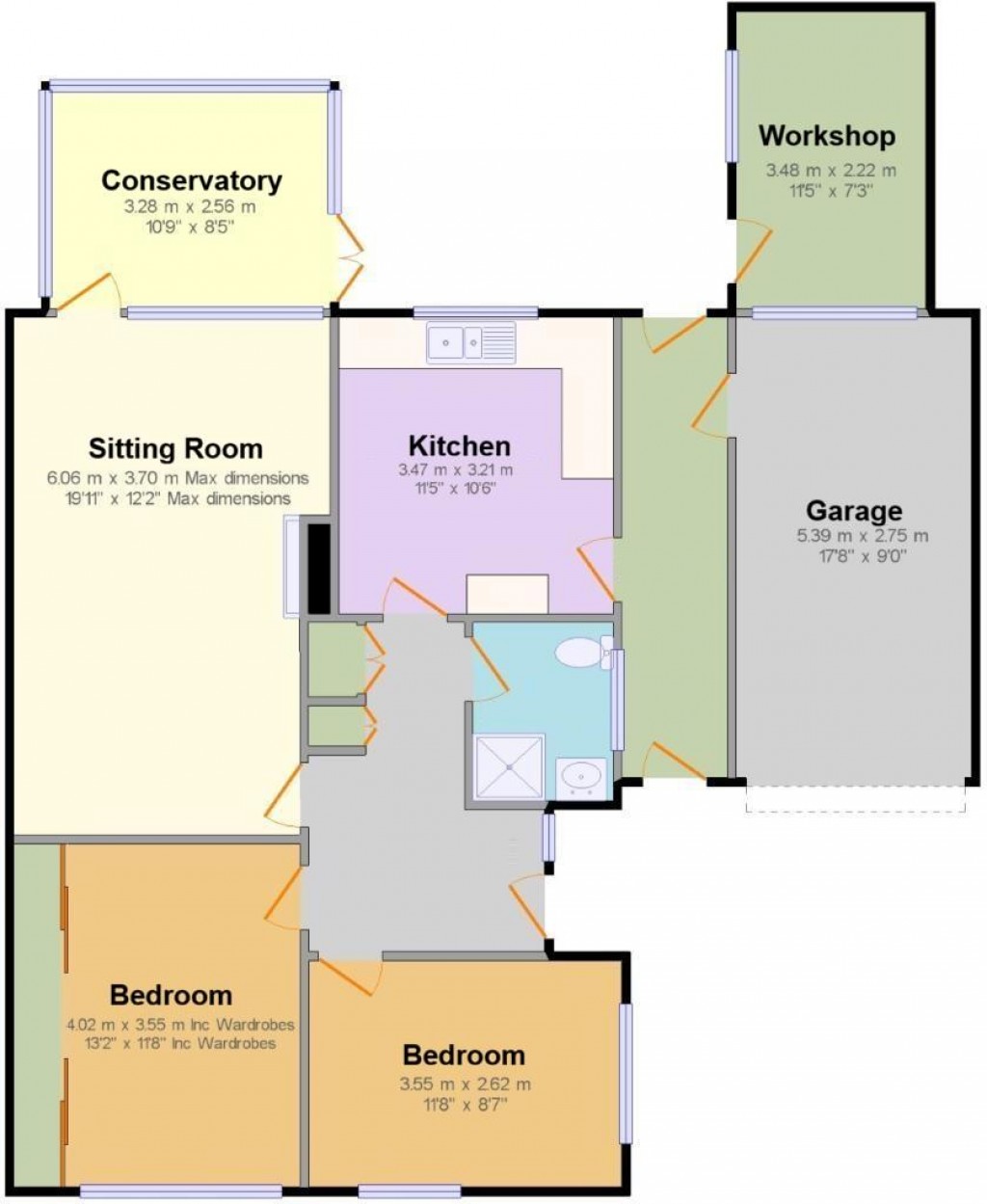 Floorplans For Brook Street, Shipton Gorge, Bridport
