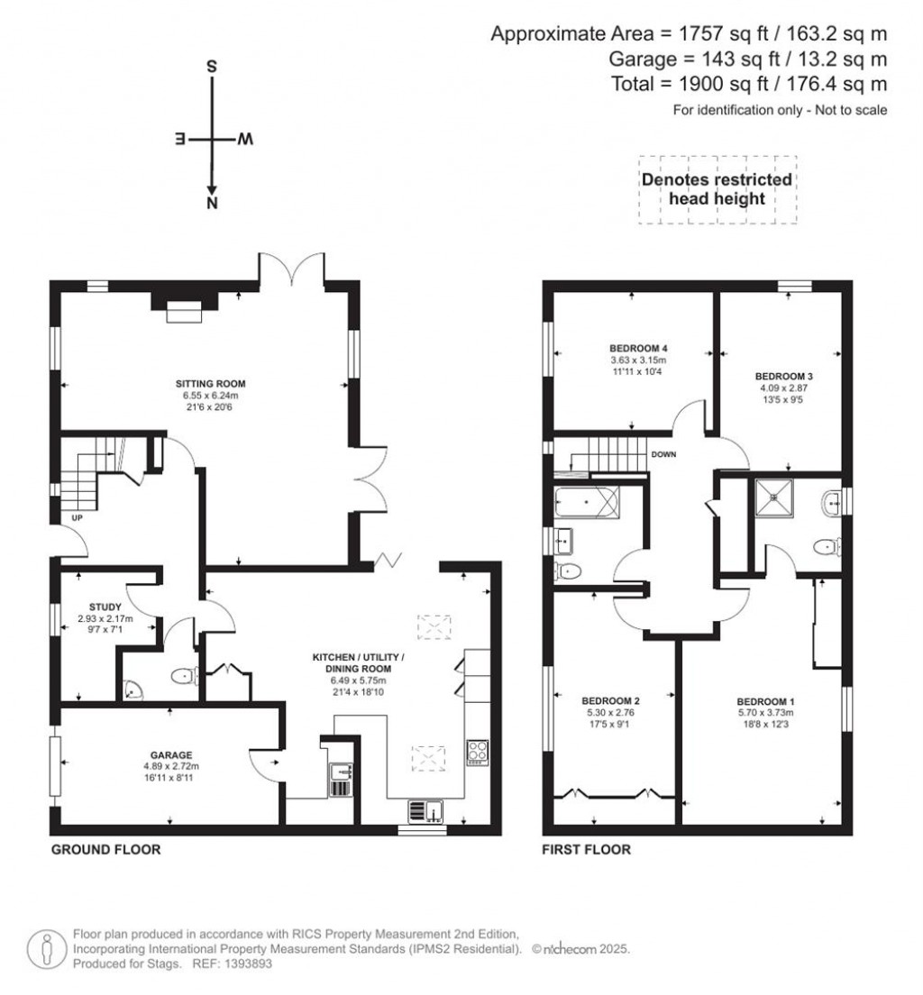 Floorplans For Marksmead, Drimpton, Beaminster