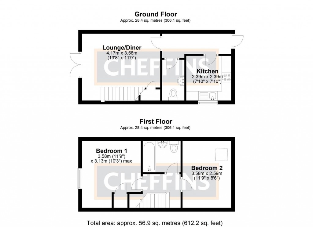 Floorplans For Darbys Yard, Sutton, Ely