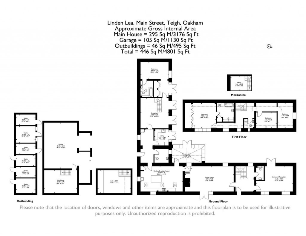 Floorplans For Main Street, Teigh, Rutland