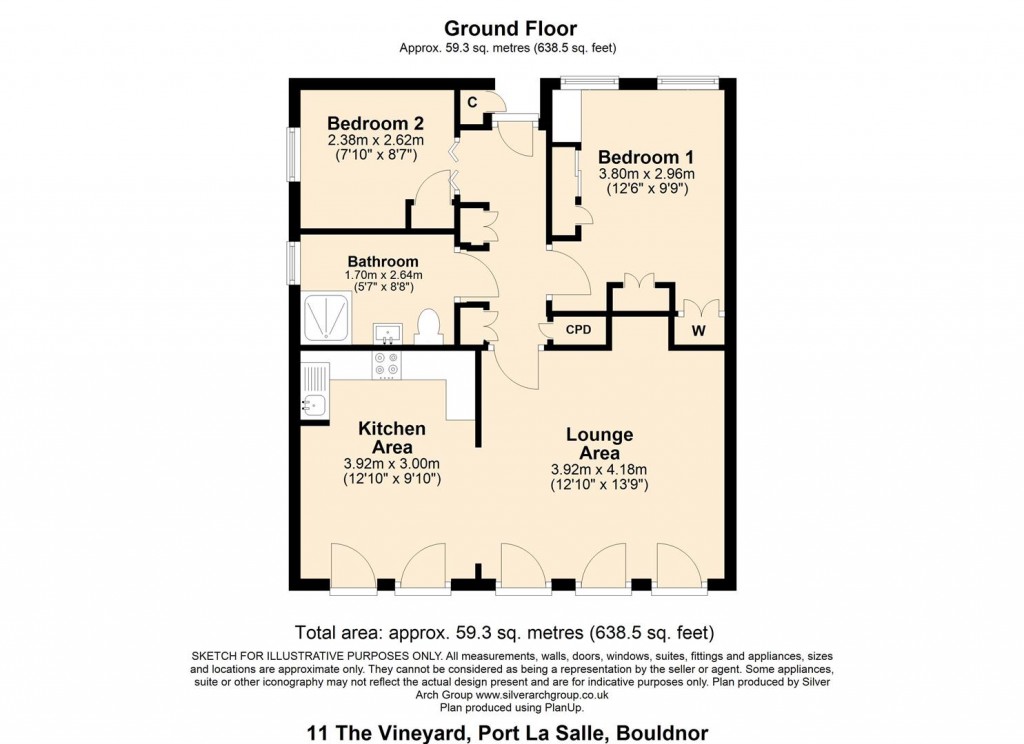 Floorplans For Yarmouth, Isle of Wight