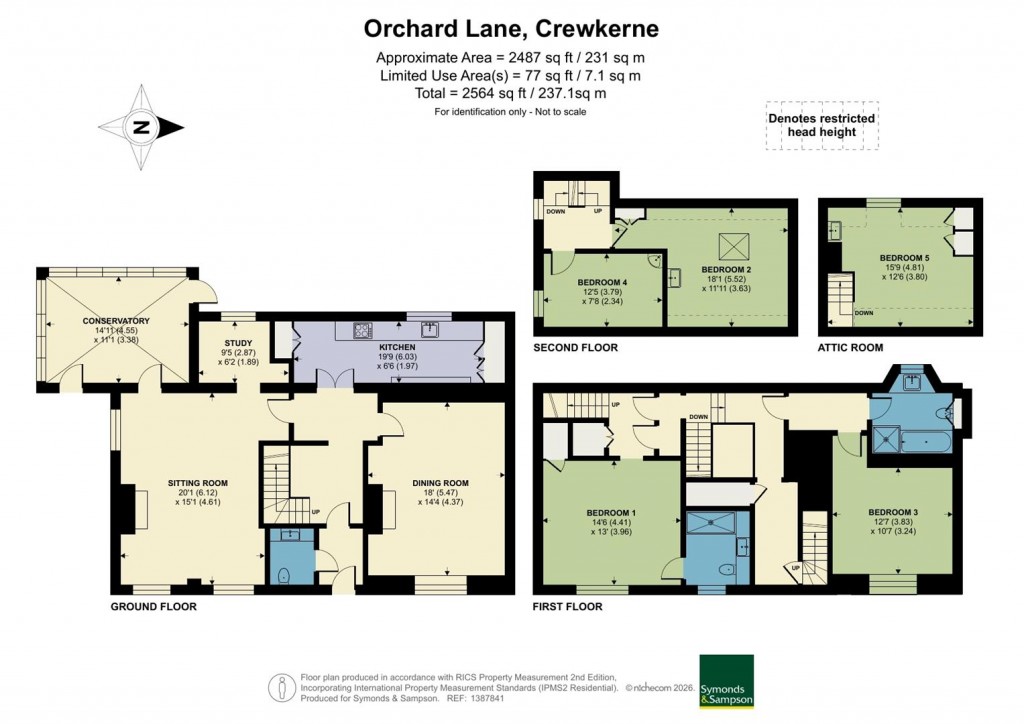 Floorplans For Orchard Lane, Crewkerne