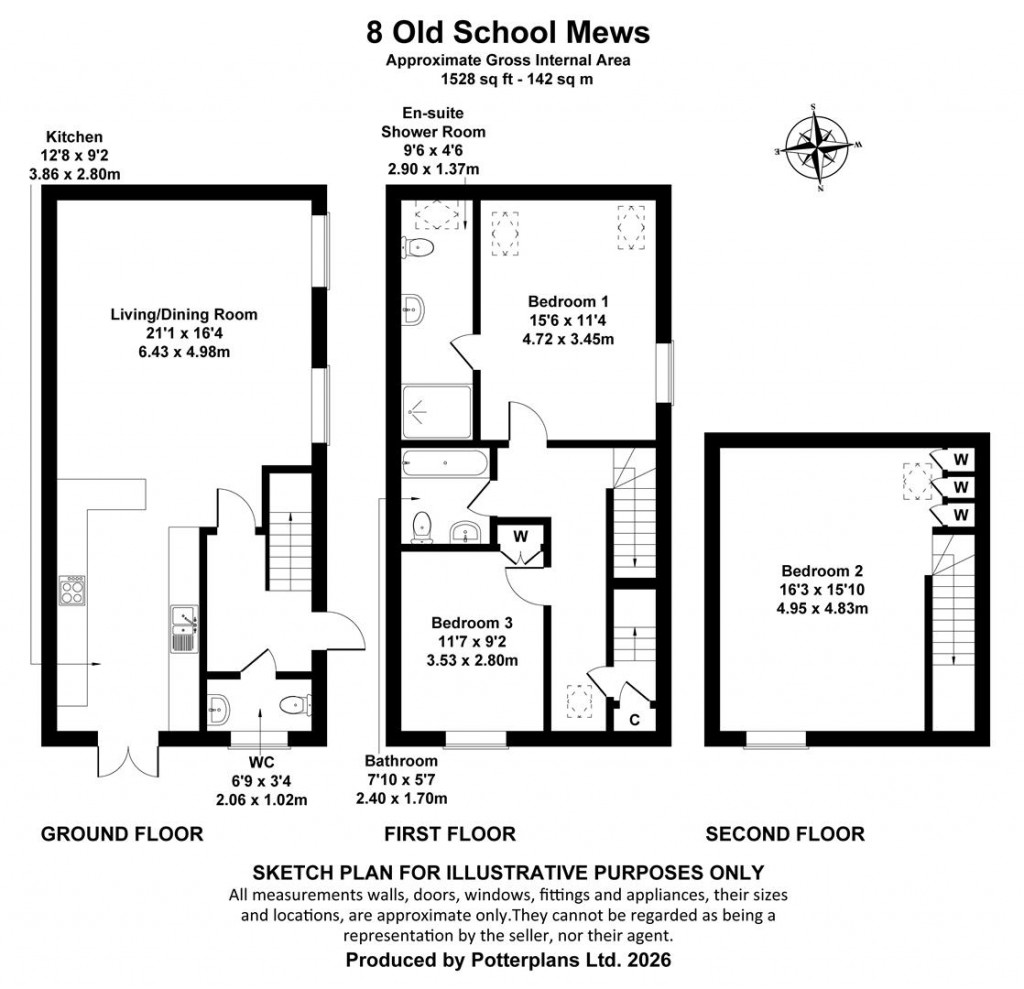 Floorplans For Shanklin, Isle of Wight