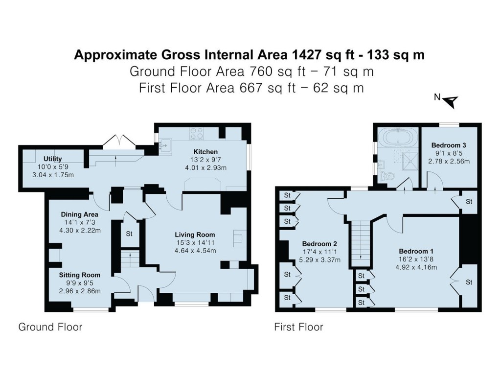 Floorplans For Manor Road,, Staverton, NN11