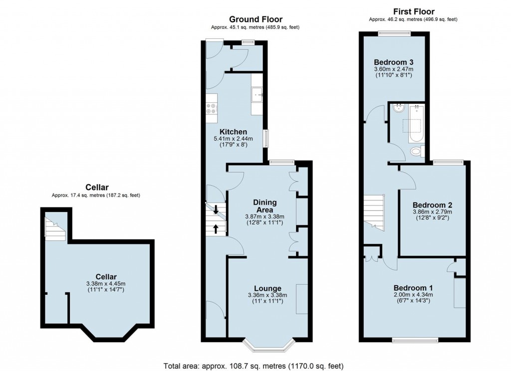 Floorplans For Ivy Road, Abington, Northampton, NN1