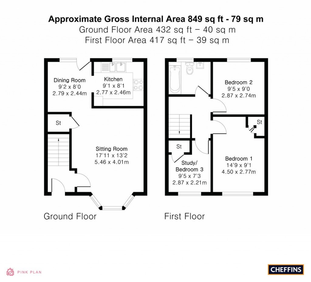 Floorplans For Malvern Road, Cambridge