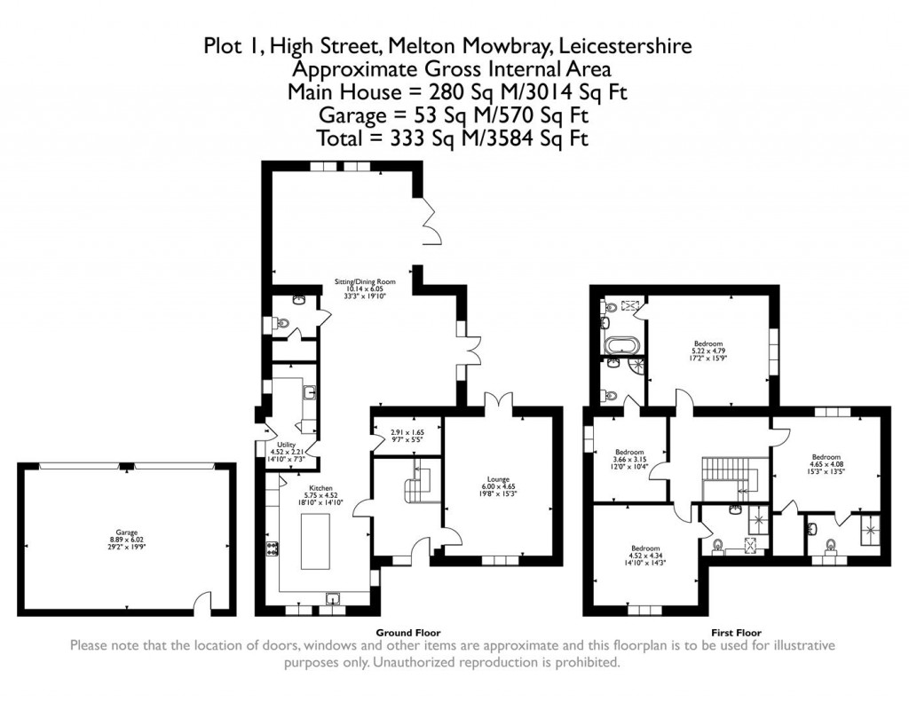 Floorplans For High Street, Waltham On The Wolds, Melton Mowbray