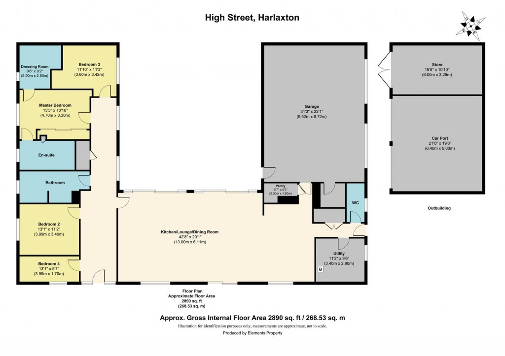 Floorplans For High Street, Harlaxton, Grantham