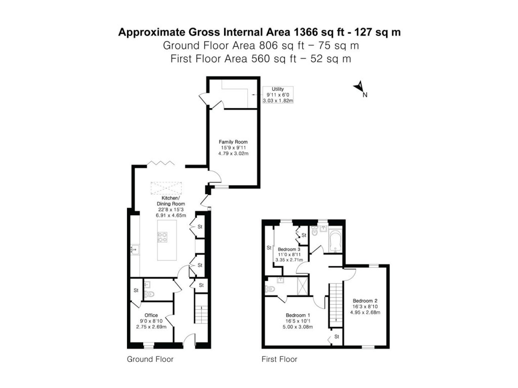 Floorplans For Strachey Close, Saffron Walden