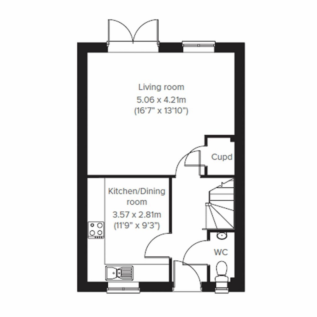 Floorplans For Encombe Street, Plymstock, Plymouth