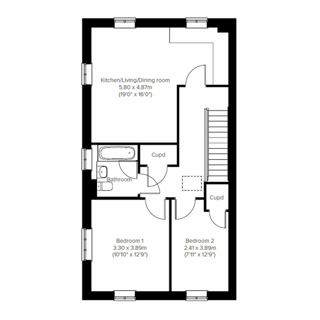 Floorplans For Encombe Street, Plymstock, Plymouth