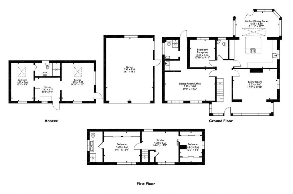 Floorplans For Highfield End, Ashby Folville, Melton Mowbray