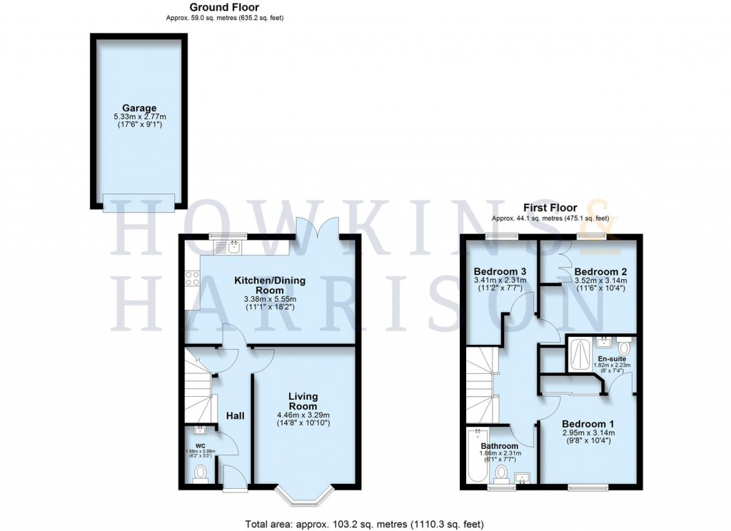 Floorplans For Pickering Drive, Blackfordby, DE11