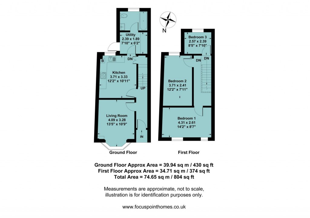 Floorplans For Gibbs Road, Banbury - three bedrooms, fully renovated