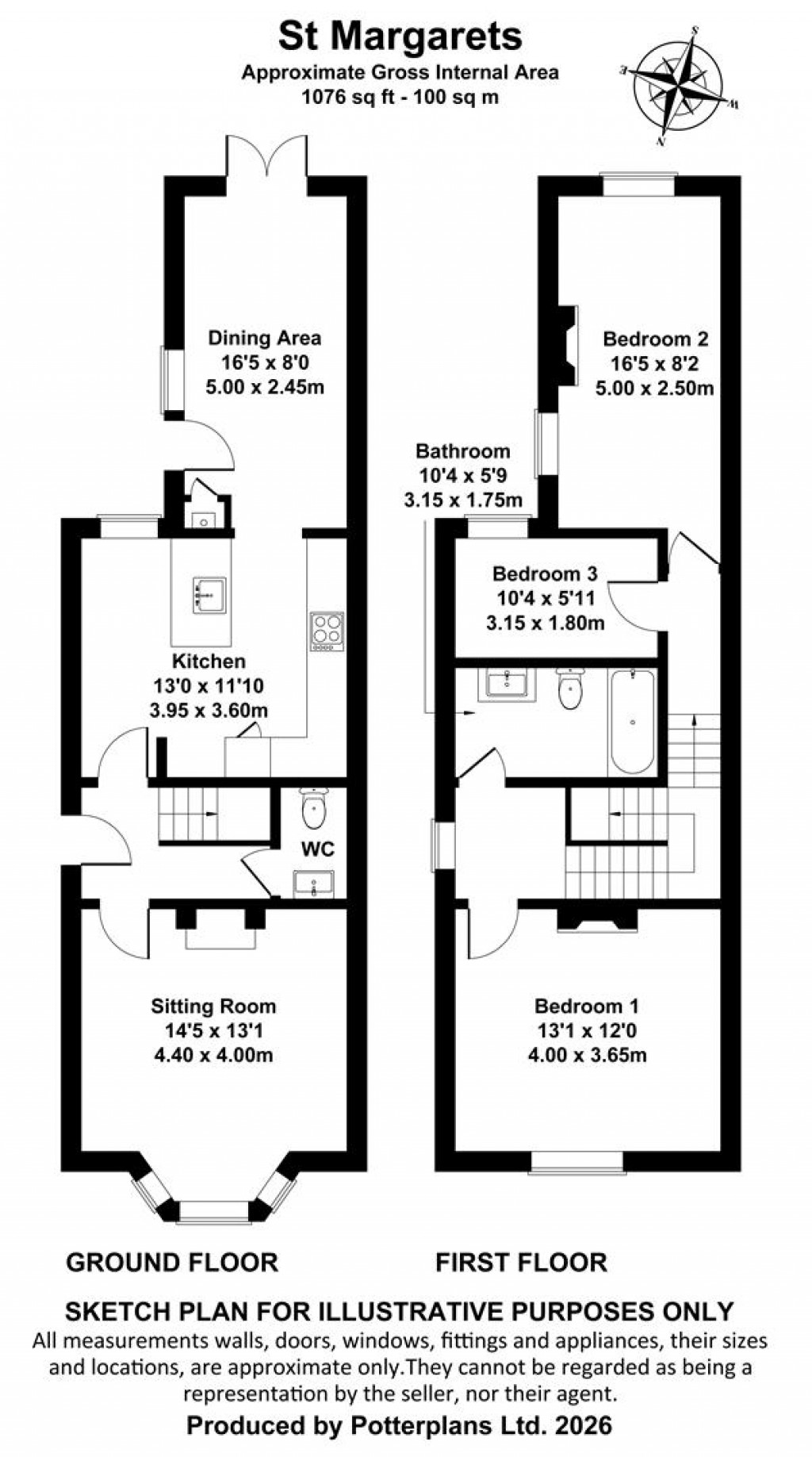 Floorplans For Cowes, Isle of Wight