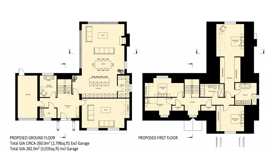 Floorplans For Leaden Hill, Orwell