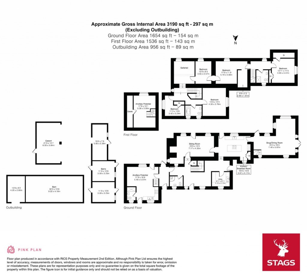 Floorplans For East Hill, Blackwater, Truro, Cornwall