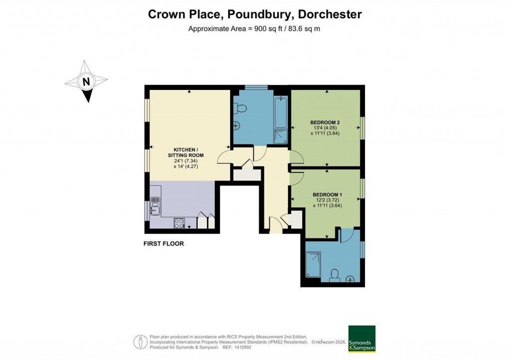 Floorplans For Crown Street West, Poundbury, Dorchester
