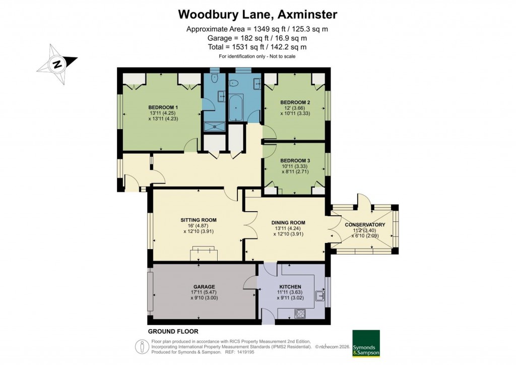 Floorplans For Woodbury Lane, Axminster