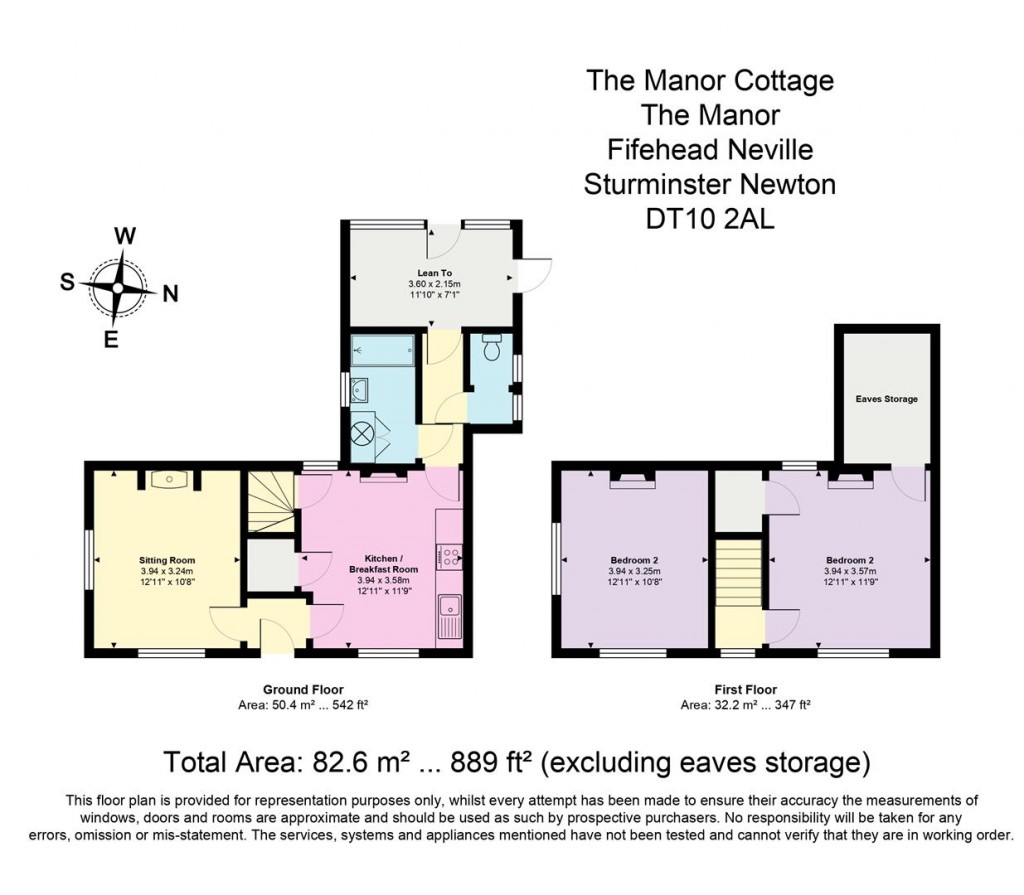 Floorplans For Fifehead Neville, Sturminster Newton