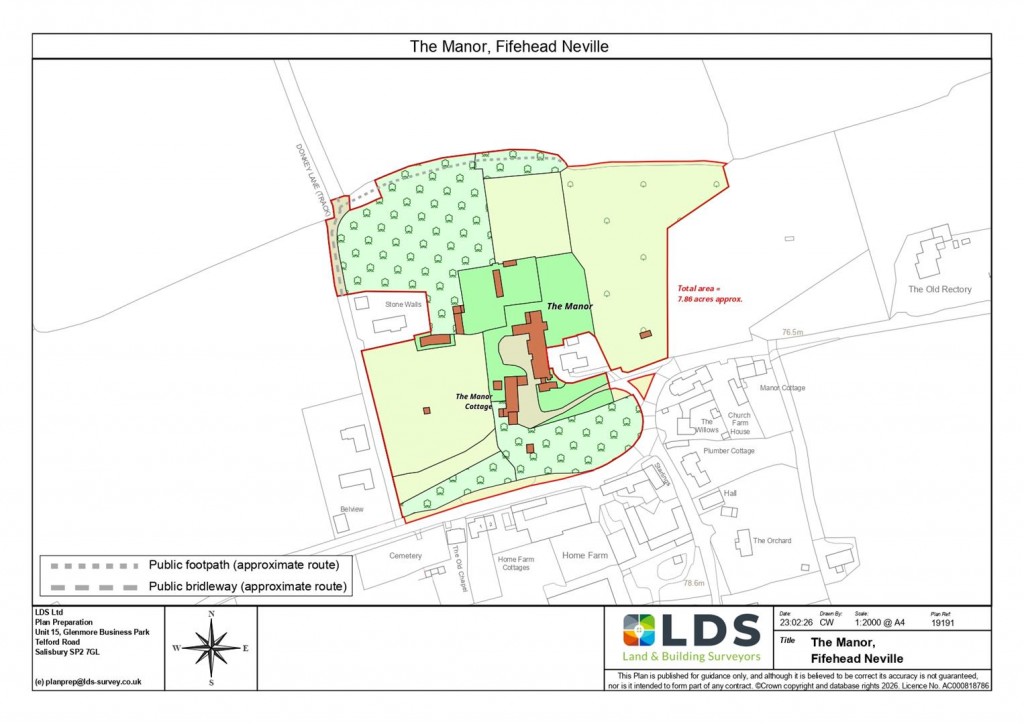 Floorplans For Fifehead Neville, Sturminster Newton