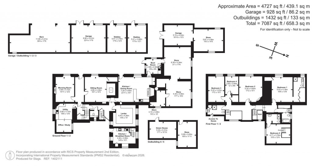 Floorplans For Upton Hellions, Crediton