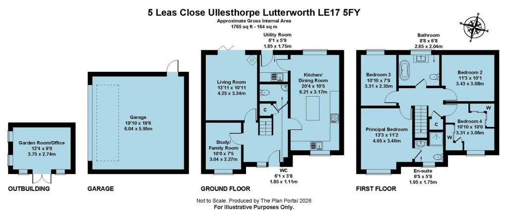 Floorplans For Leas Close, Ullesthorpe, Lutterworth