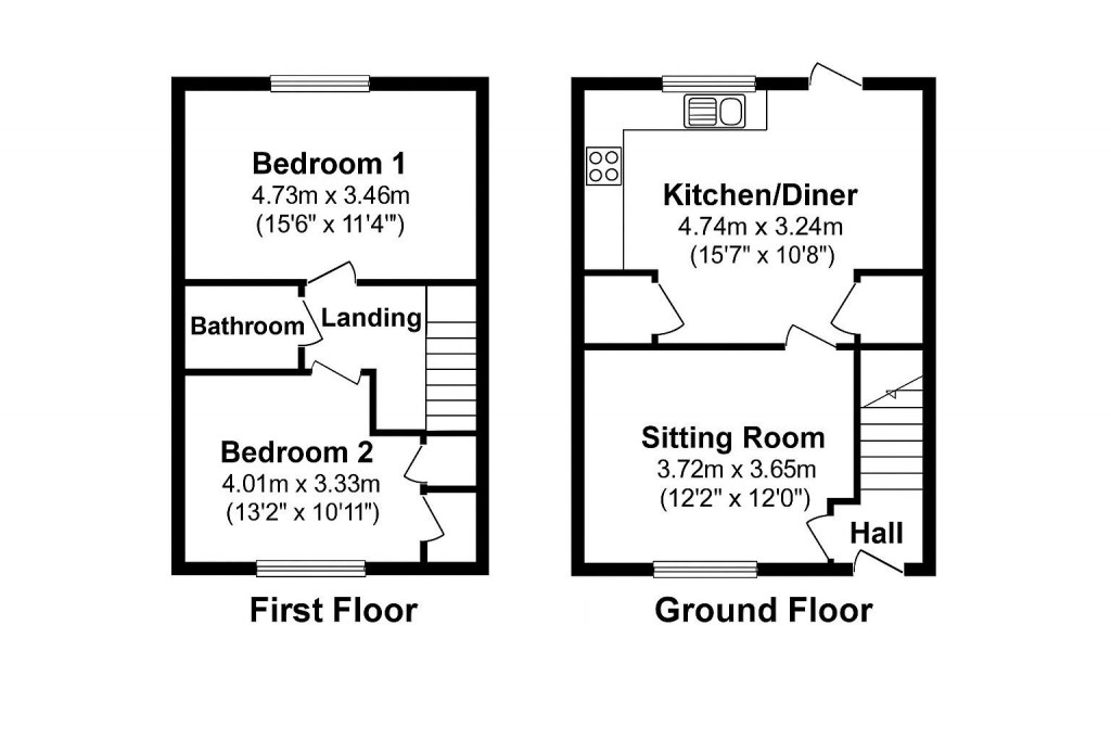 Floorplans For Rose Close, Wellington