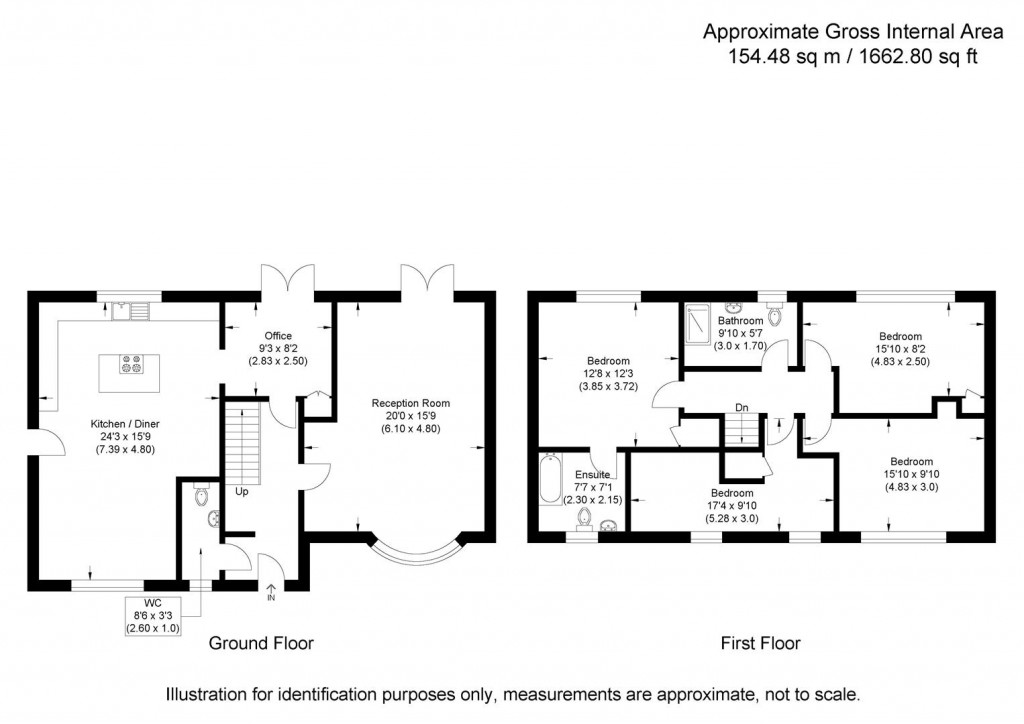 Floorplans For Peaslands Road, Saffron Walden