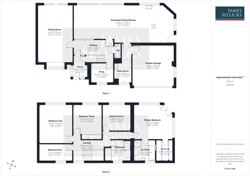Floorplans For North Way, Houghton on the Hill, Leicestershire