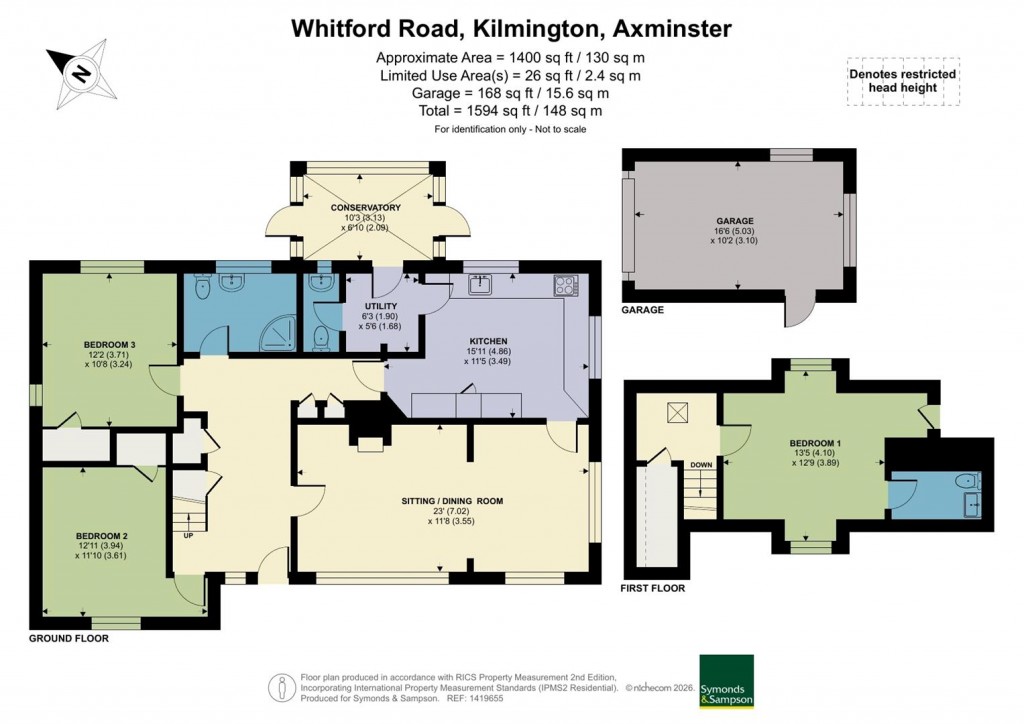Floorplans For Whitford Road, Kilmington, Axminster