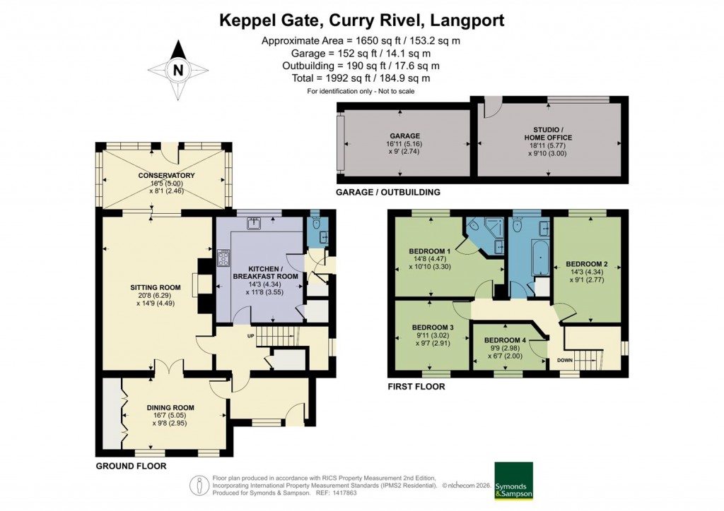 Floorplans For Curry Rivel, Langport