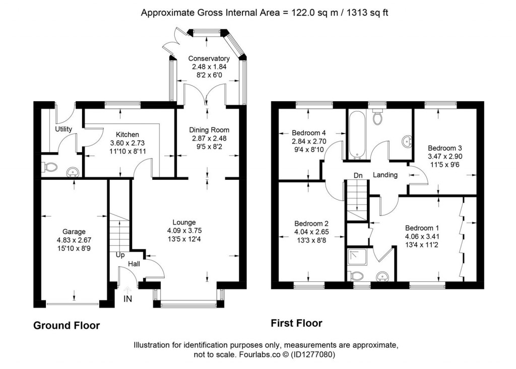 Floorplans For Akeman Close, Yeovil