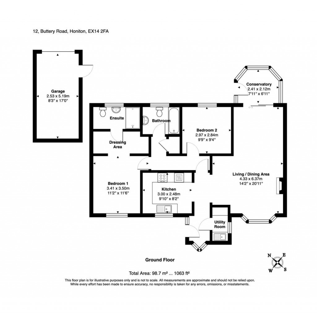 Floorplans For Buttery Road, Honiton