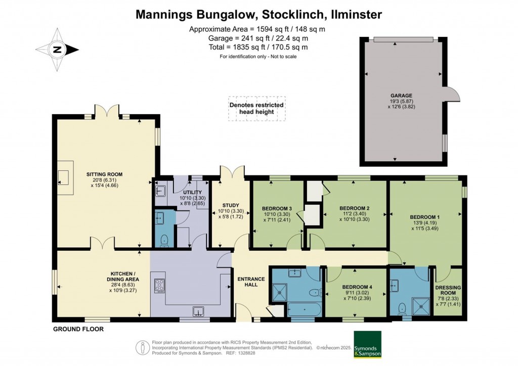 Floorplans For Stocklinch, Ilminster