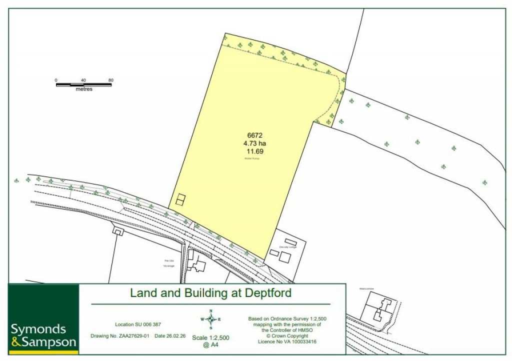 Floorplans For Land and Building at Deptford, Warminster, Wiltshire