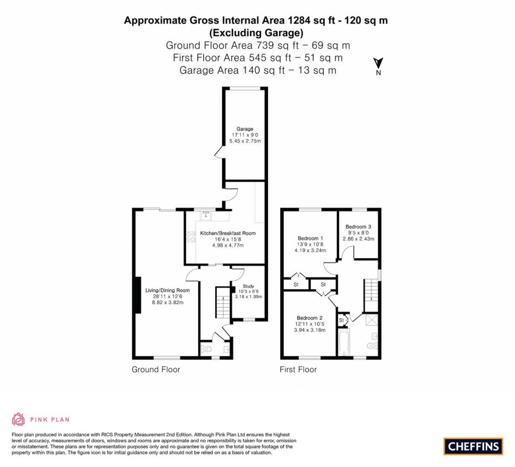 Floorplans For Barrons Way, Comberton, Cambridge