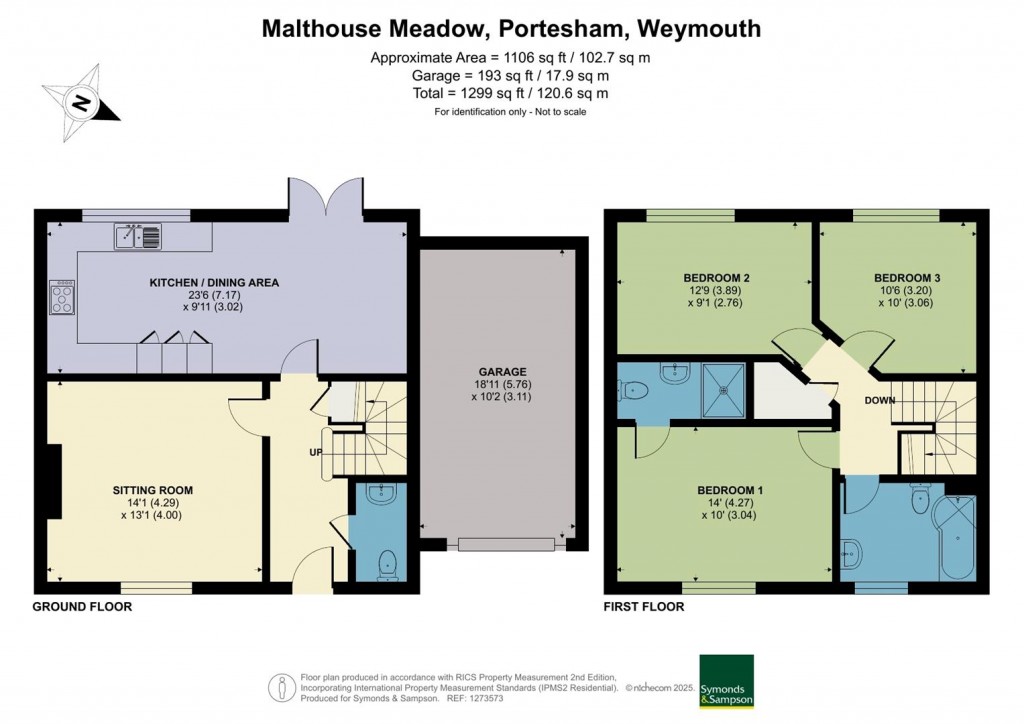 Floorplans For Malthouse Meadow, Portesham, Weymouth
