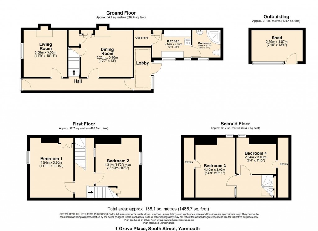 Floorplans For Yarmouth, Isle of Wight