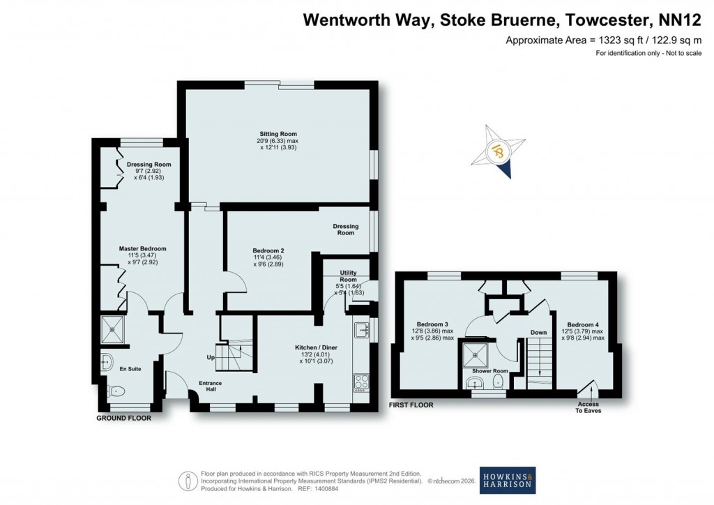 Floorplans For Wentworth Way, Stoke Bruerne, NN12