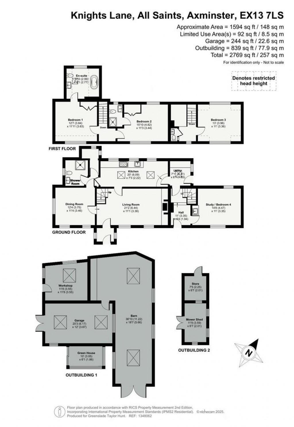 Floorplans For Knights Lane, All Saints, Axminster