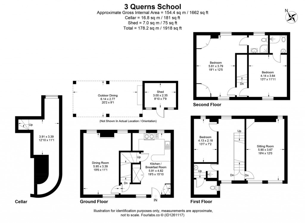 Floorplans For Querns Lane, Cirencester