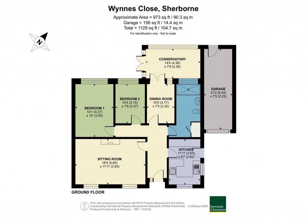 Floorplans For Wynnes Close, Sherborne, Dorset