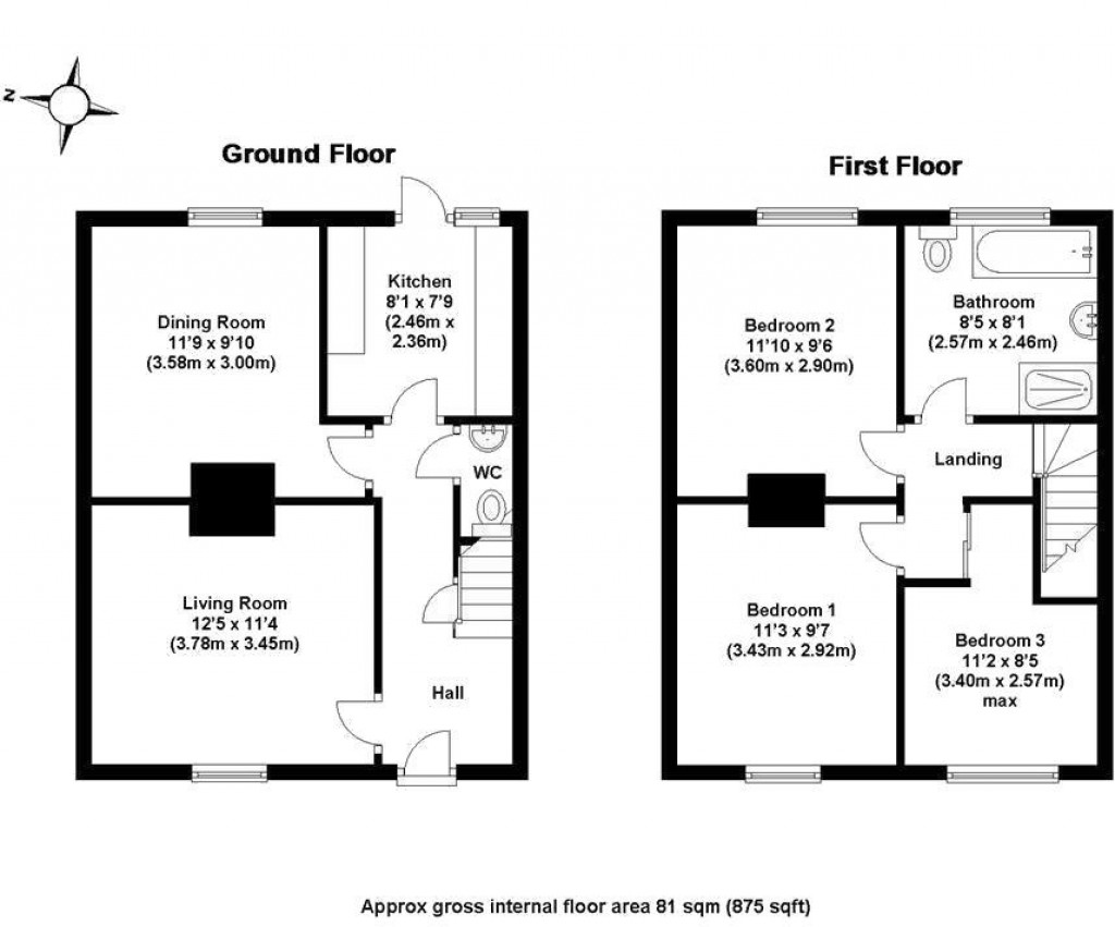 Floorplans For High Street, Newport, Saffron Walden