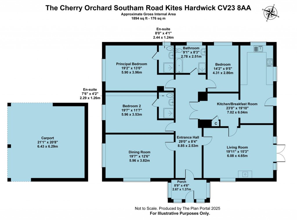 Floorplans For Southam Road, Kites Hardwick, Rugby, CV23