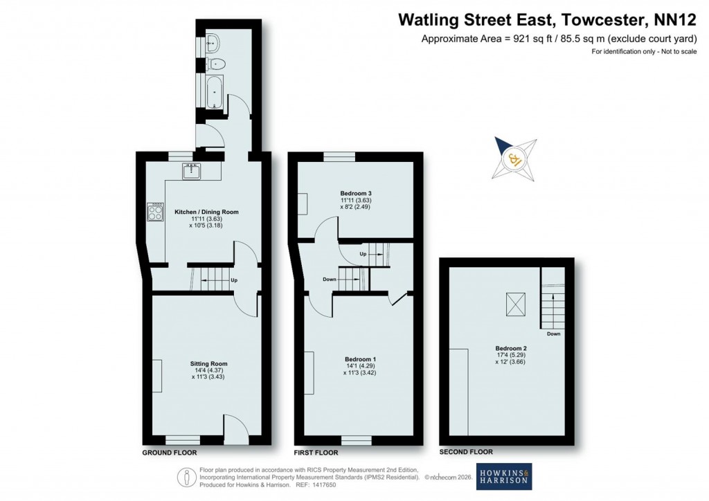 Floorplans For Watling Street East, Towcester, NN12