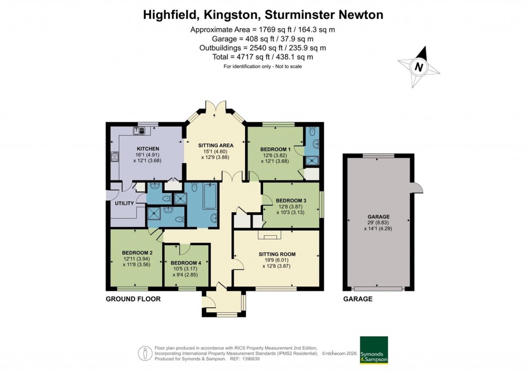 Floorplans For Kingston, Sturminster Newton, Dorset