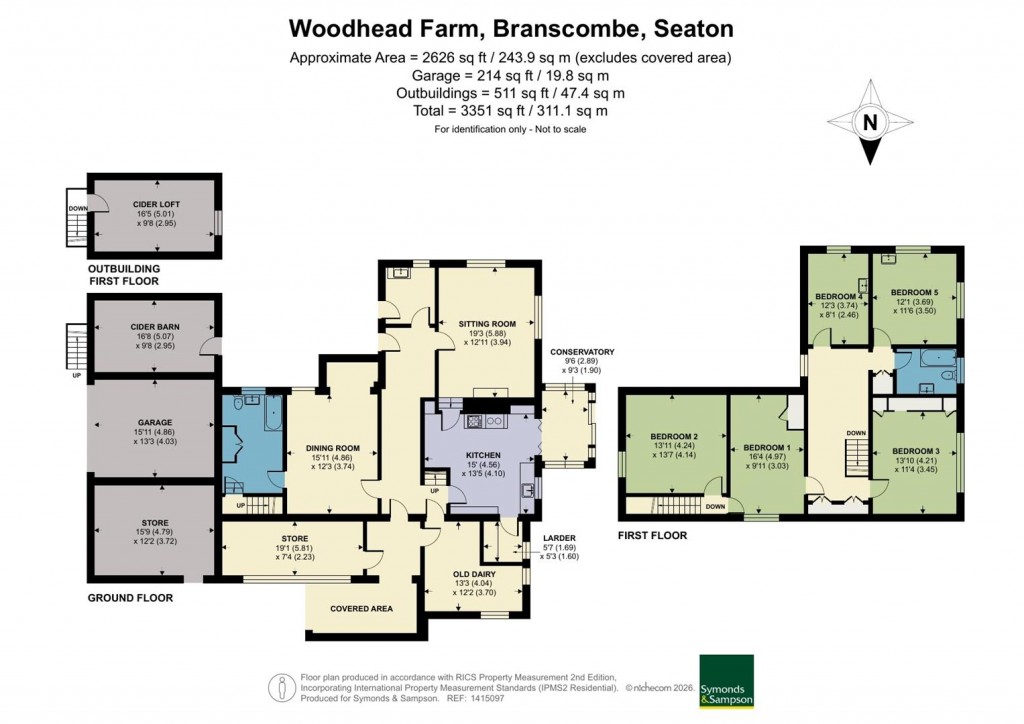 Floorplans For Branscombe, Seaton