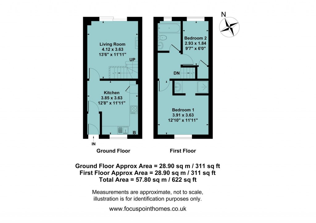 Floorplans For Wellington Avenue, Banbury - ideal for commuters