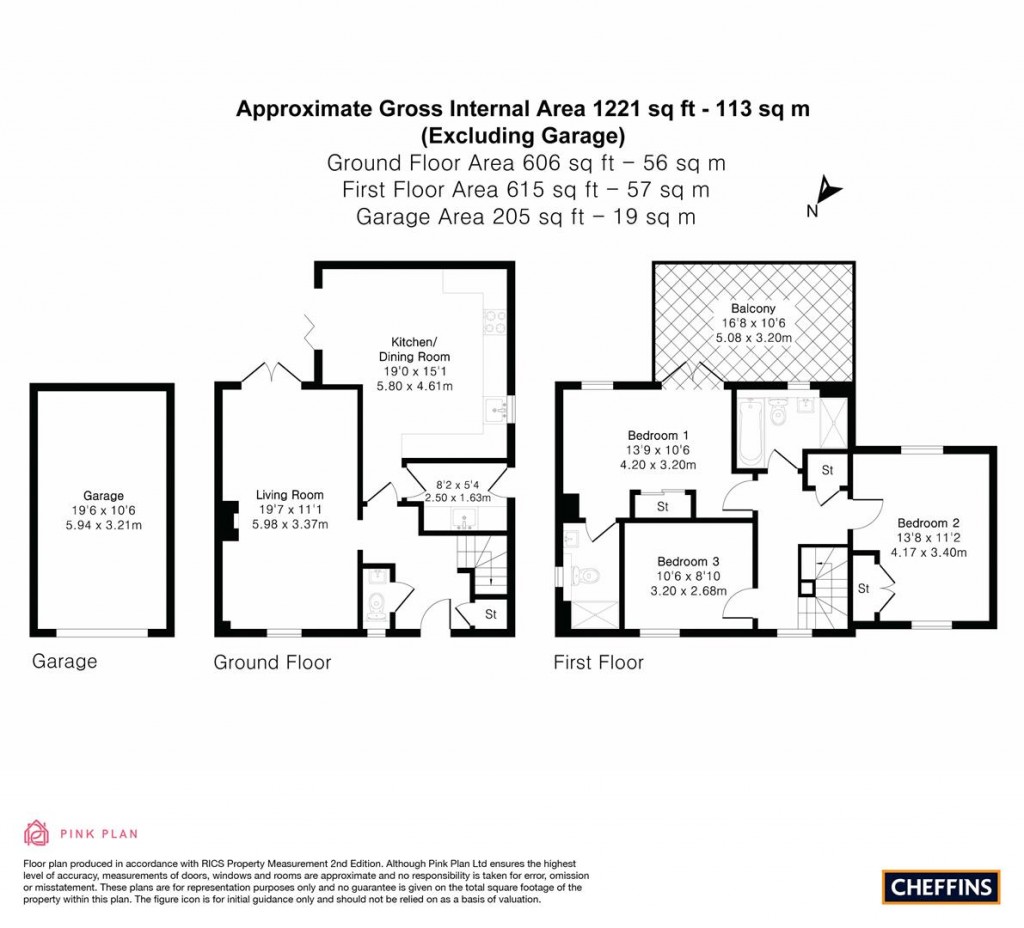 Floorplans For Victoria Way, Melbourn, Royston